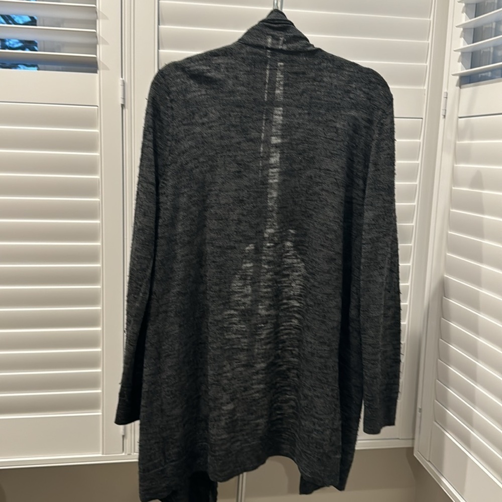 Theory Womens Gray Wool Maritza B New Steady Cardigan Sweater Large - Picture 2 of 5